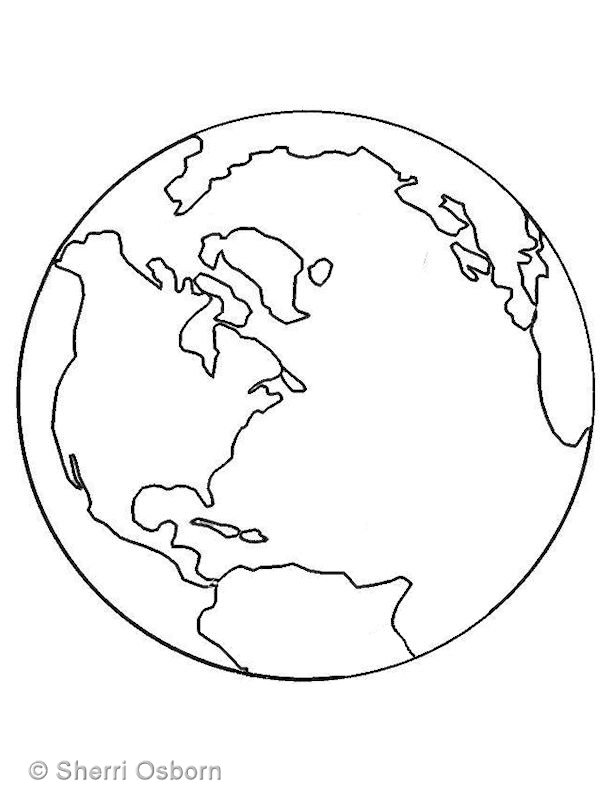 earth coloring pages free printable - photo #23