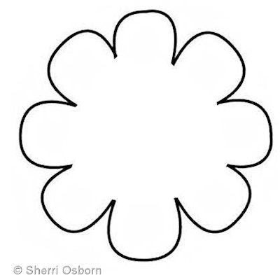 flower cut out template