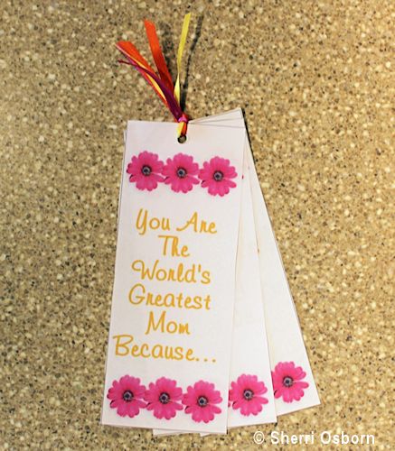 Mother's day best sale bookmark craft