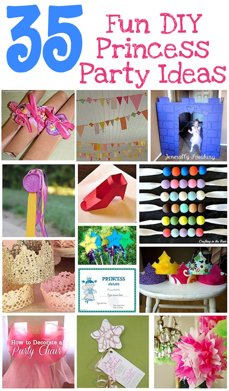 35 Ideias de Festa de Bricolage de Princesa