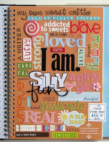 I am Word Collage Notebook