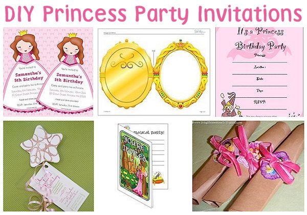 Ideas para invitaciones de fiestas de princesas