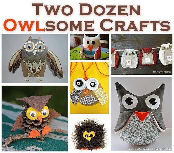 20+ Owl Crafts for Kids of All Ages - Happiness is Homemade