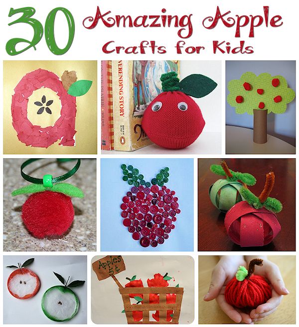 apple craft for toddlers