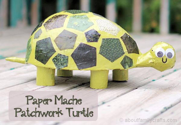 Tissue Paper and Paper Plate Turtle Craft