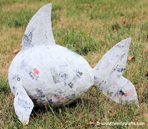 Make A Paper Mache Pinata Fish About Family Crafts