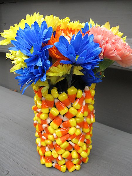 Candy Corn Vase Craft Tutorial