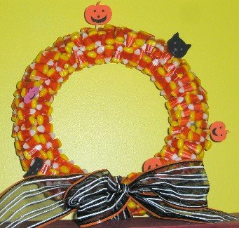 Candy Corn Wreath