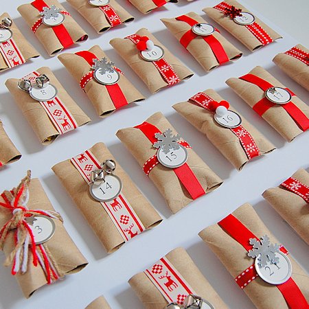 Toilet Paper Roll Advent Calendar