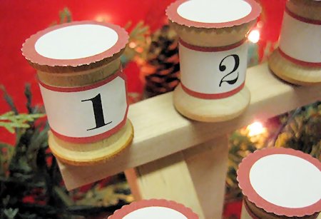 Simple Spool Advent Calendars