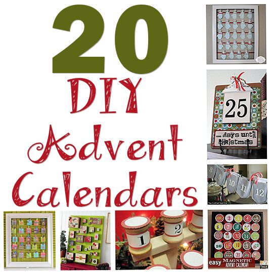 20 DIY Advent Calendars About Family Crafts