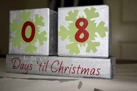 Christmas Countdown Blocks