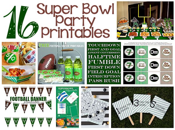 Printable Super Bowl Party Games