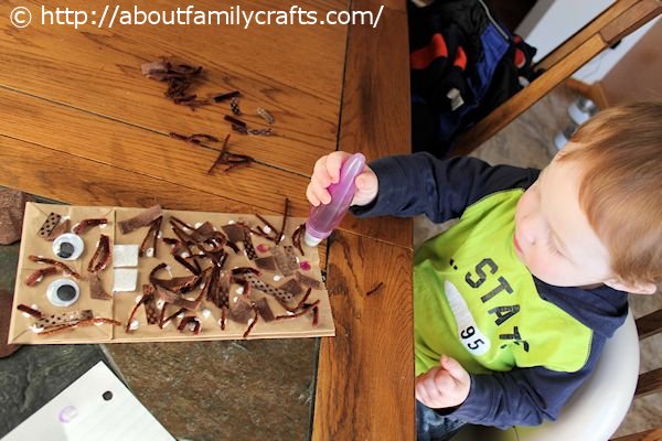 Finishing the Textured Groundhog Craft