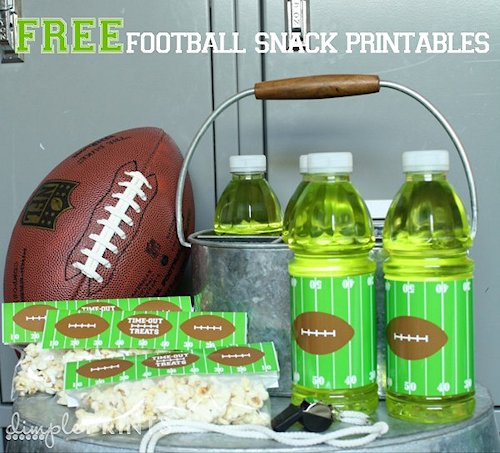 Football Snack Printables