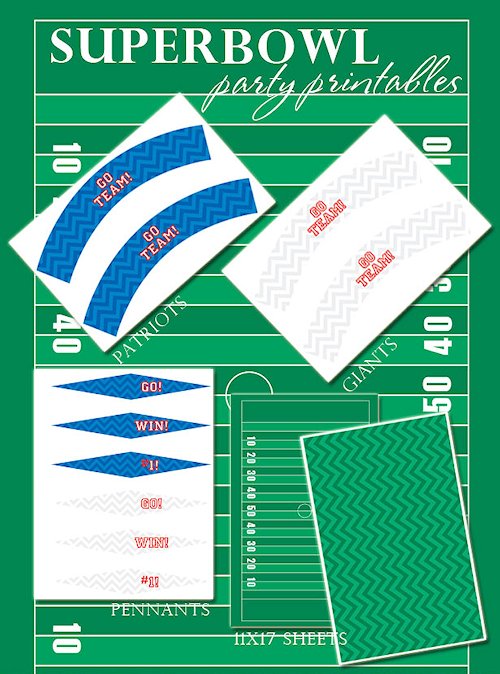 Super Bowl Party Ideas and Printables