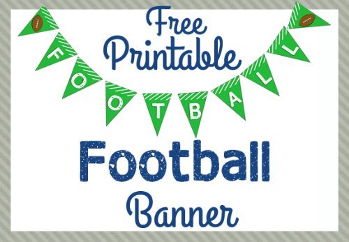 Printable Football Banner