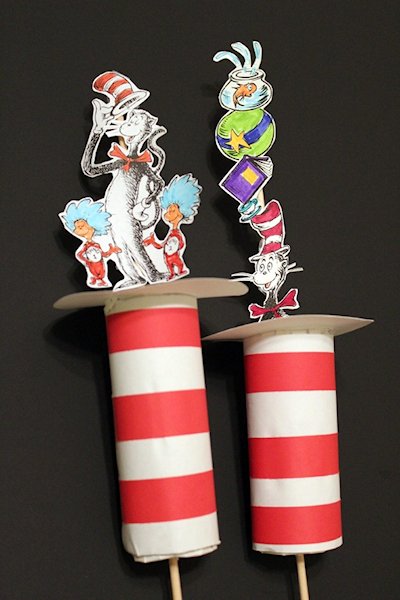 Cat in the Hat Pop-Up Puppets