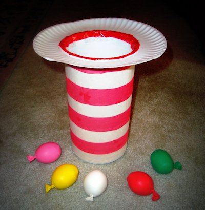 Make a Cat-in-the-Hat Toss Game