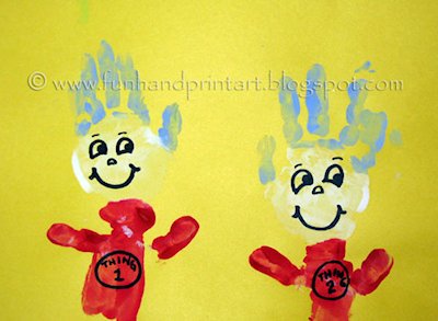 Handprint Thing 1 and Thing 2