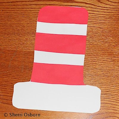 Simple Red and White Hat