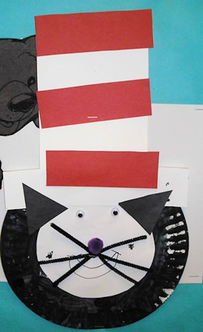 Paper Plate Cat in the Hat