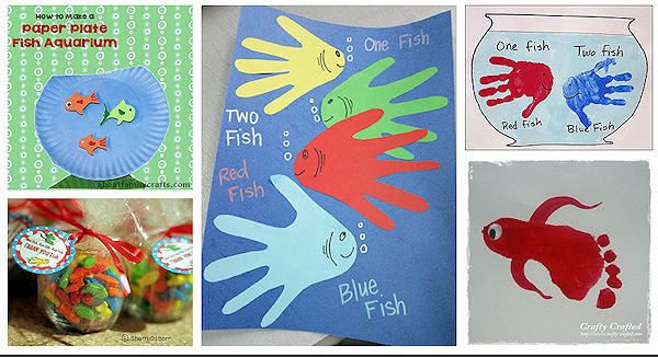 Dr. Seuss One Fish Two Fish Red Fish Blue Fish | Sticker