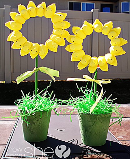 Peeps Sunflower Topiary