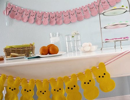 Peeps Bunny Bunting and Door Hangers