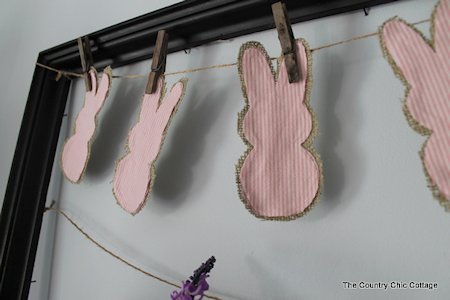 Rustic Peeps Bunny Garland