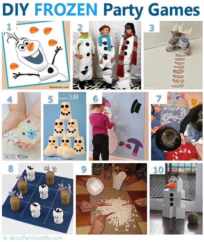 frozen party games and activities