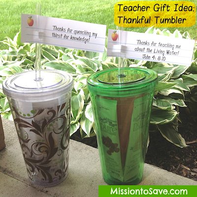 Thankful Tumblers Teacher Gift