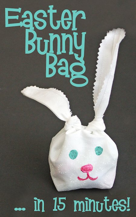 Knotted Easter Bunny Bag