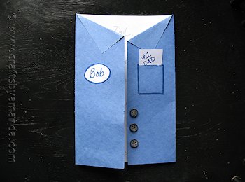 Father’s Day Blue Collar Uniform Shirt Card