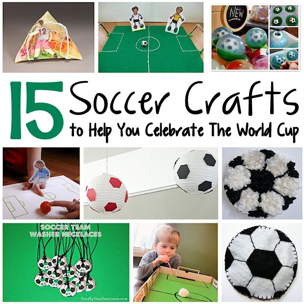 DIY Tissue Paper Football Craft