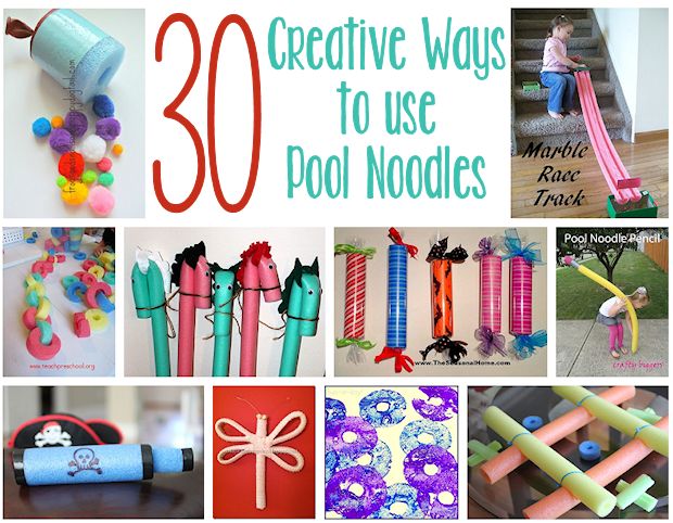 Download 30 Creative Things To Do With Pool Noodles About Family Crafts PSD Mockup Templates