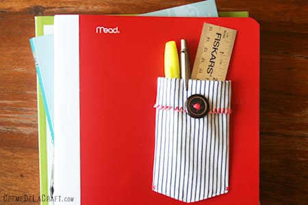 Notebook Pocket for Pencils