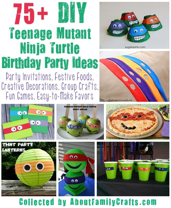 Teenage Mutant Ninja Turtles Birthday Invitations