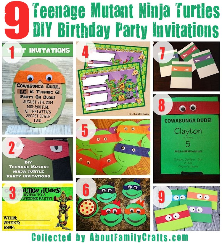 Teenage Mutant Ninja Turtle (TMNT) Birthday Party - The Scrap Shoppe