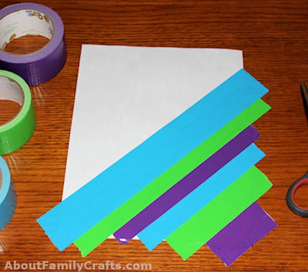 Colorful Duct Tape Bracelet – About Family Crafts