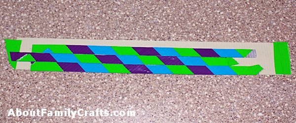 Colorful Duct Tape Bracelet – About Family Crafts