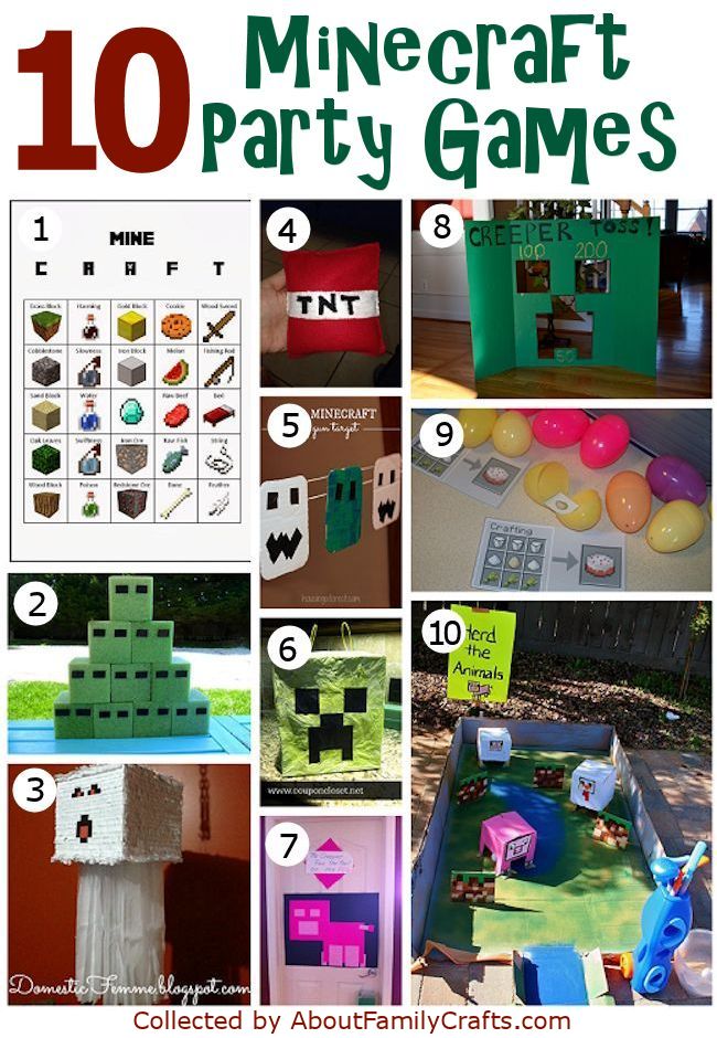 Minecraft Crafts  Diy minecraft birthday party, Minecraft party  decorations, Minecraft party