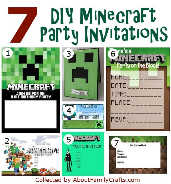 Minecraft Printable Steve & Creeper - Minecraft Birthday Party Supplies