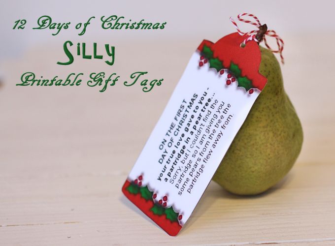 12 Days Of Christmas Tags Free Printable