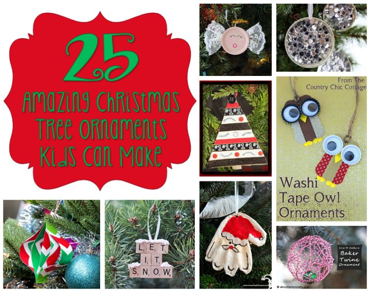 Washi Tape Christmas Ornaments that Young Kids Can Make