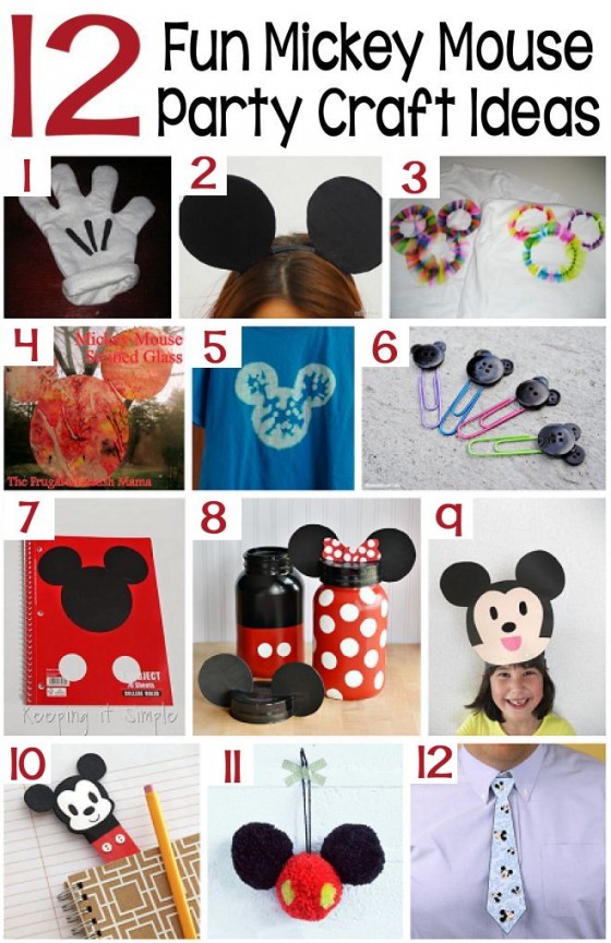 70+ Mickey Mouse Diy Birthday Party Ideas – About Family Crafts