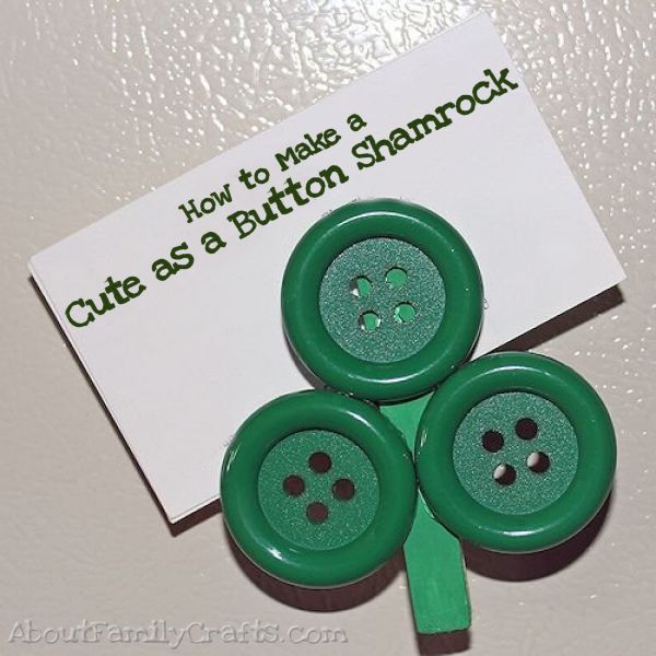 shamrock buttons for sewing