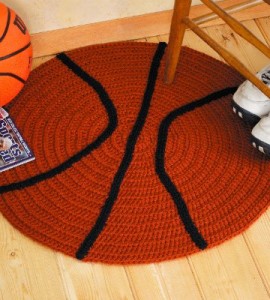  Crocheted Basketball Rug