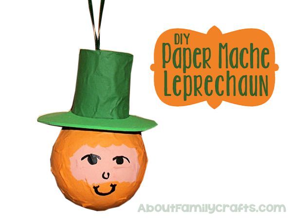 DIY Paper Mache Leprechaun