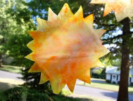 Tie Dyed Sunshine Ornaments